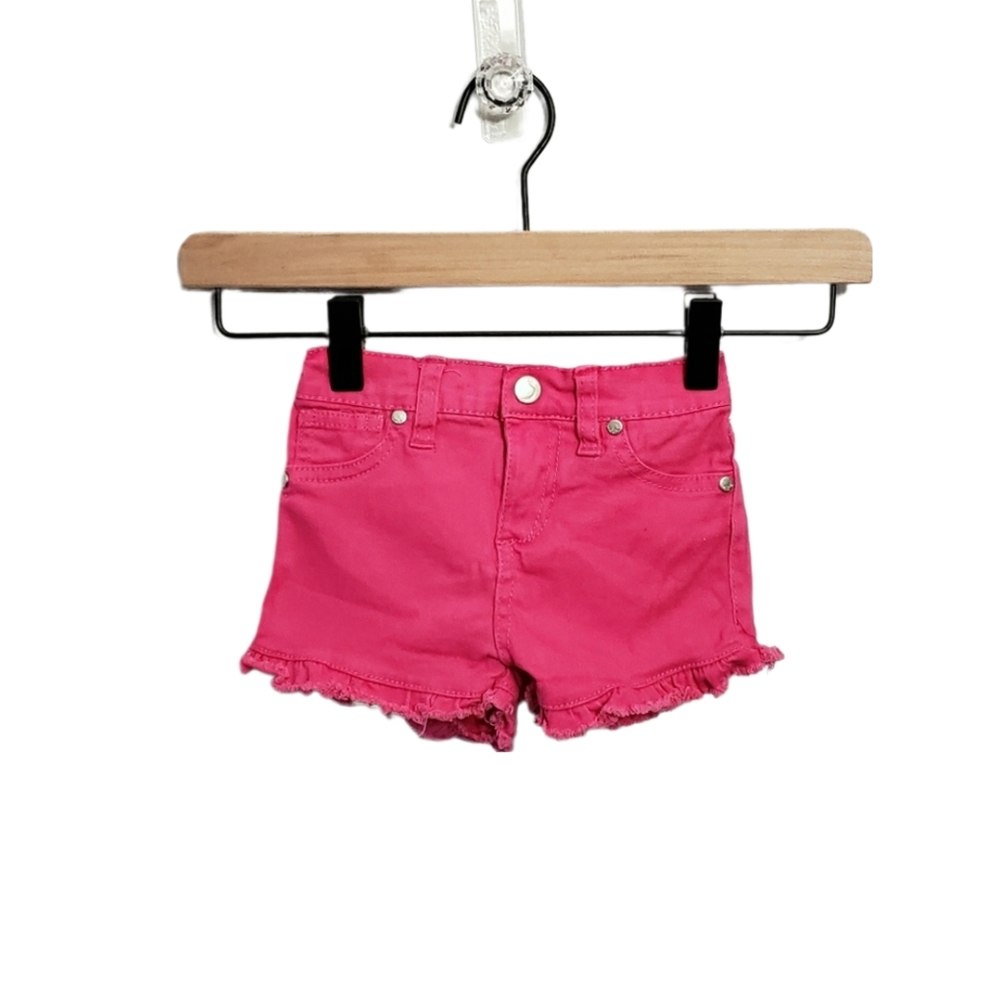 Joe's Jeans 3T Toddler Girl Hot Pink Distressed Hem Denim Shorts